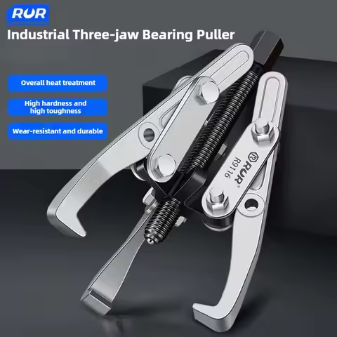 RUR 3-6 Inch Three-jaw Bearing Puller Tool for Washing Machine Gas Stove Pulley Gear Bearing Flywhee