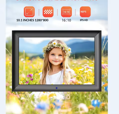 10.1 Inch Digital Advertising Player Auto Power On Loop Video Display Non-WiFi Photo Frame for Shop 