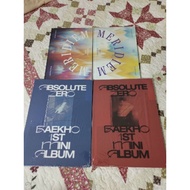 Kim Jonghyeon Meridiem Baekho Absolute Zero Nuest Nu'est 1st Mini Album Sealed Kang Dongho JR