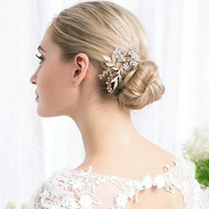 TM58 - Gold Flower Party Headpiece Bridal Hair Accessories/