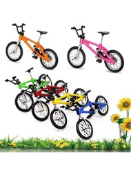 1 件隨機顏色合金自行車模型玩具迷你手指山地自行車模擬車學生禮物