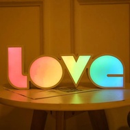 Scene led Decorative Light Valentine's Day Proposal Confession love Light Box English Letter Modelin