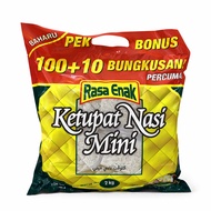 Rasa Enak Ketupat Nasi Mini Value Pack (100 + 10 Bonus Packs, 2kg)