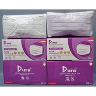 Dura ASTM LV1 หน้ากากอนามัย สีม่วง 1กล่อง 50ชิ้น