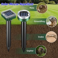 Solar Ultrasonic Pest Repeller, 7-14 Days Effect for Gophers & Moles, Easy Install Durable for Garde