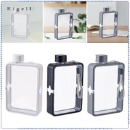 Eigell Flat Water Bottle Transparent Flat Water Bottle Flat Water Bottle Travel Portable for Outdoor