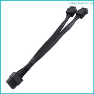 YIN 18AWG 6-Pin to 8-Pin Conversion Cable PCIe Splitter Connector for Graphics Cards