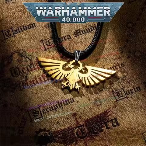 40K Imperium Aquila Necklace Pendant, Fashion Clothing Charm, Game Merchandise, Collectibles, Holida