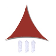 Red Triangular Sail Awnings 420D Sun Shade Sail Waterproof Awnings Roof Outdoor Oxford 98% UV Bloc