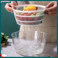 greatdream|  Centrifugal Rotation Drain Basket Drain Basket for Vegetables Large Capacity Salad Spinner and Fruit Washer for Quick Draining Home Vegetable Dryer