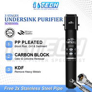 I-TECH 20" Ecotech Under Sink 3 Stages Water Purifier System SO8000i (Halal Certified)