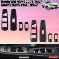 AUTOPROMAX vios ncp42 2003-2007TOYOTA VIOS NCP42 2003-2007 CAR CARBON FIBER WINDOW SWITCH PANEL FRAM