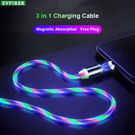 LED Magnetic 3-in-1 Charging Cable