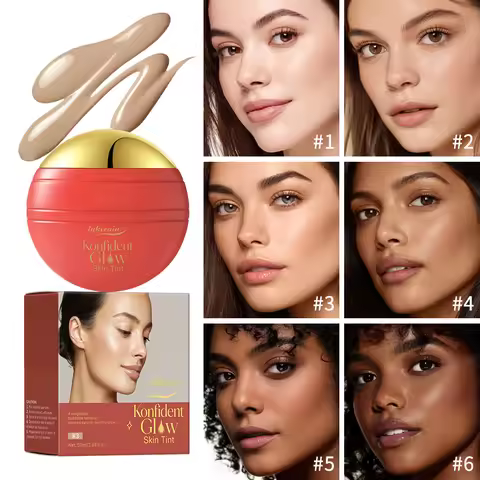 Konfident Glow Skin Tint Waterproof Hydrating Skin Foundation Coverage 30 ml Oil-Free Long - Lasting