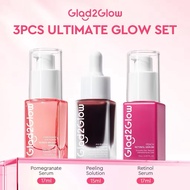 GLAD2GLOW 3in1 ULTIMATE GLOW SET (Brightening Serum + Peeling Serum + Retinol Serum)