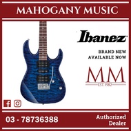 Ibanez GRX70QA-TBB RG GIO Series Electric Guitar, Transparent Blue Burst