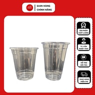 Combo of 50 hard PET plastic cups with spherical lids, 1-use cups made from environmentally friendly