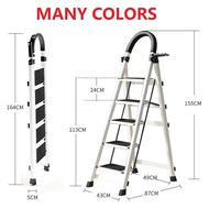[🔥SG Ready Stock] Ladder / Step Ladder Foldable/ Household Ladders (2/3/4/5/6 steps, Carbon/Stainless Steel) Heavy Duty
