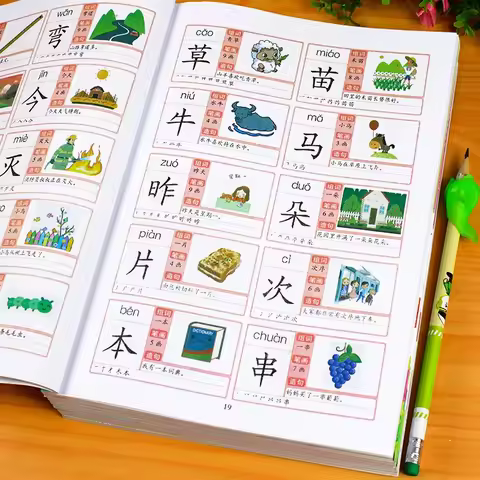 3600 Words Chinese Characters Pinyin Han Zi Read Early Education Literacy Enlightenment Kids Aged 3-