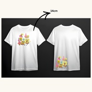 DTF PRINTING A5 SIZE (14CM - 15CM) SPONGEBOB SQUAREPANTS THEME