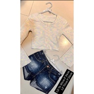 1 set of top and shorts