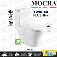 KCE 🔥 MOCHA One Piece Wc MWC7627 water closet jamban tandas twister flushing UF soft close seat cove