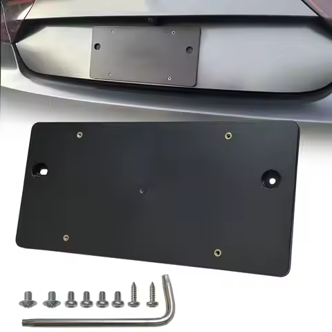 Rear License Plate Mounting Tag Bracket Holder +Screws For Audi Q5 SQ5 2009-2024 A4 S4 2013-2023