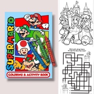 Super Mario Coloring Activity Book Birthday Party Giveaway Souvenir