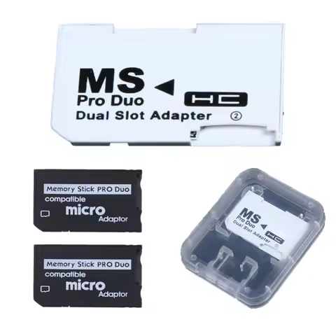2-1PCS TF To MS Card Memory Stick Adapter Plug and Play Mini Memory Stick Pro Duo Card Adapter Reade