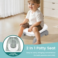 Portable Potty Seat for Toddler Foldable Travel Potty Training Toilet Seat,2-in-1 Go Portable Potty