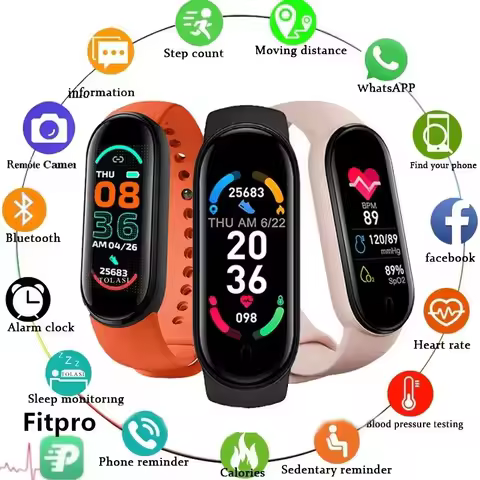 New M8 Smart Watch Men Women Fitness Sports Smart Band Fitpro Version Bluetooth Music Heart Rate Tak
