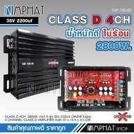 Kimphat เพาเวอร์แอมป์ Class-D 4Ch. กำลังขับ 2500W ตัวเล็กเสียงดี น้ำหนักดี ไม่ร้อน กลางแหลม8ดอก แรงม