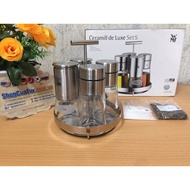 Wmf Ceramill de Luxe Spice Jar Set 5 - WMF DELUXE salt, pepper, and fish oil grinder Set 5 Piece