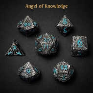 Cyberpunk Angel Devil Wings Tabletop Role Playing Game Dice Set For RPG Dungeons And Dragons DND Boa
