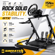 Foldable Racing Simulator Steering Wheel Stand Rig for Logitech Thrustmaster MOZA Fanatec SIM Racing