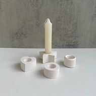 Candlestick Silicone Mold Plaster Mold Gypsum Epoxy Mold Silicone Mold Candle Holder Mold Heart Mold Round Mold