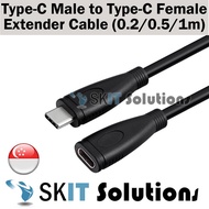 ★Type C Extension Extender Cable★USB 3.1 Type-C Male to USB-C Female Adapter 0.2m/0.5m/1m★
