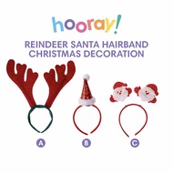 HOORAY XMAS HAIRBAND SANTA HAIRBAND HAT HAIRBAND REINDEER CHRISTMAS FESTIVAL 1PCS CX382 CX383 CX385