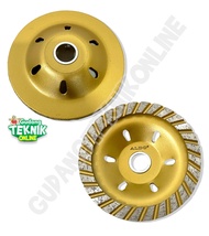 Diamond Cup Grinding Wheel 4" ALDO TURBO DGC 205 / Mata Gerinda Poles Granit Granite Beton Poles Bat