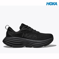 Booster running shoes Hoka men Bondi 8 wide running shoes-black/black