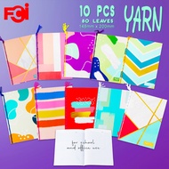 FCI Assorted Design Spiral Notebook With Yarn (YARN NBK) 80's For Elementary to High School Use Sold