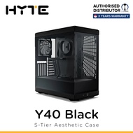 HYTE Y40 S Tier ATX TG Mid-Tower Case 2 x 120mm Fans Included PCIE 4.0 Riser Cable in 3 Color Option