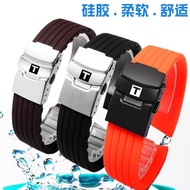 2024 High quality▤❒ 蔡-电子1 Tissot Le Locle T41 watch strap soft silicone rubber watch strap for men 1853/Sichi/Hong Kong/19 21