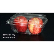 50 plastic boxes containing 0.5kg of fruits P500C