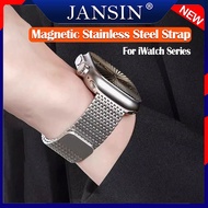 สายแอป.เปิ้ลวอช สายสแตนเลสสตีลอินเทรนด์โซ่โลหะสำหรับสาย สําหรับ apple watch ultra 2 Series 10 9 8 7