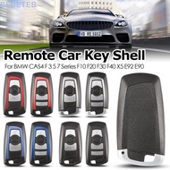 BEBETEB Car Key Shell, 3/4 Button Folding Remote Car Key Shell, Flip ABS Key  Cover for BMW CAS4 F 3