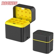 [RICHIS] Smart Battery Charger, 1.5V AA/AAA 8 Slots Lithium Battery Charger, Intelligent Flip-top Fa