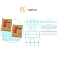 Exercise Book F5 (Small Square/Medium Square/Medium Small Square/Big Square)