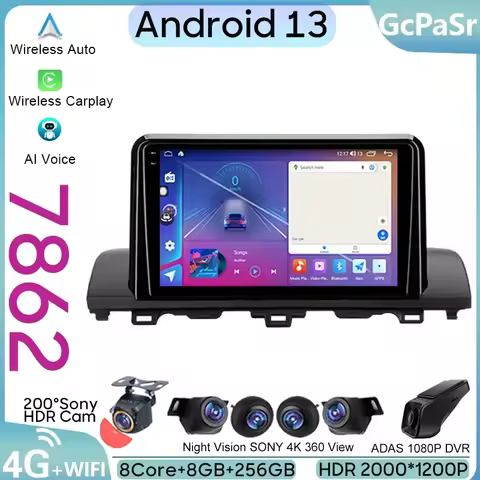 Car Video Player For Honda Accord 10 CV X 2017 - 2021 Android Auto Radio GPS Navigation Multimedia S