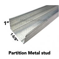 5 Ft Partition Drywall Metal Stud U-Purlin / Besi Partition / C channel / Besi C / Siling / Besi C Biru / Besi bumbung